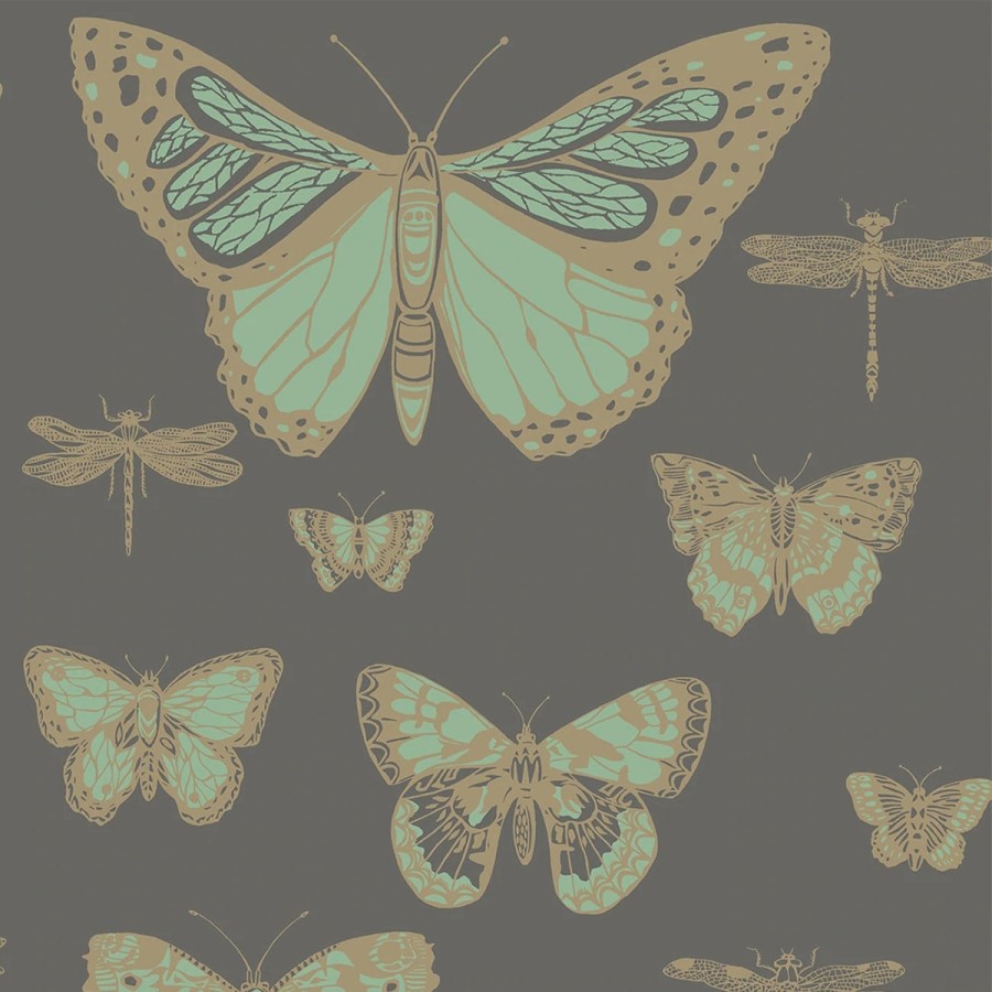 Fantasy Wallpapers Etoffe | Butterflies And Dragonflies Wallpaper - Cole And Son