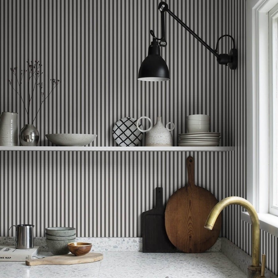 Striped Wallpapers Etoffe | Estelle Wallpaper - Sandberg