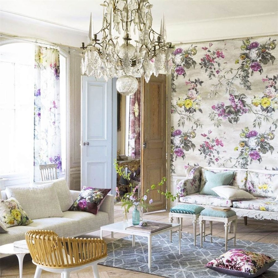 Floral Wallpapers Etoffe | Caprifoglio Wallpaper - Designers Guild