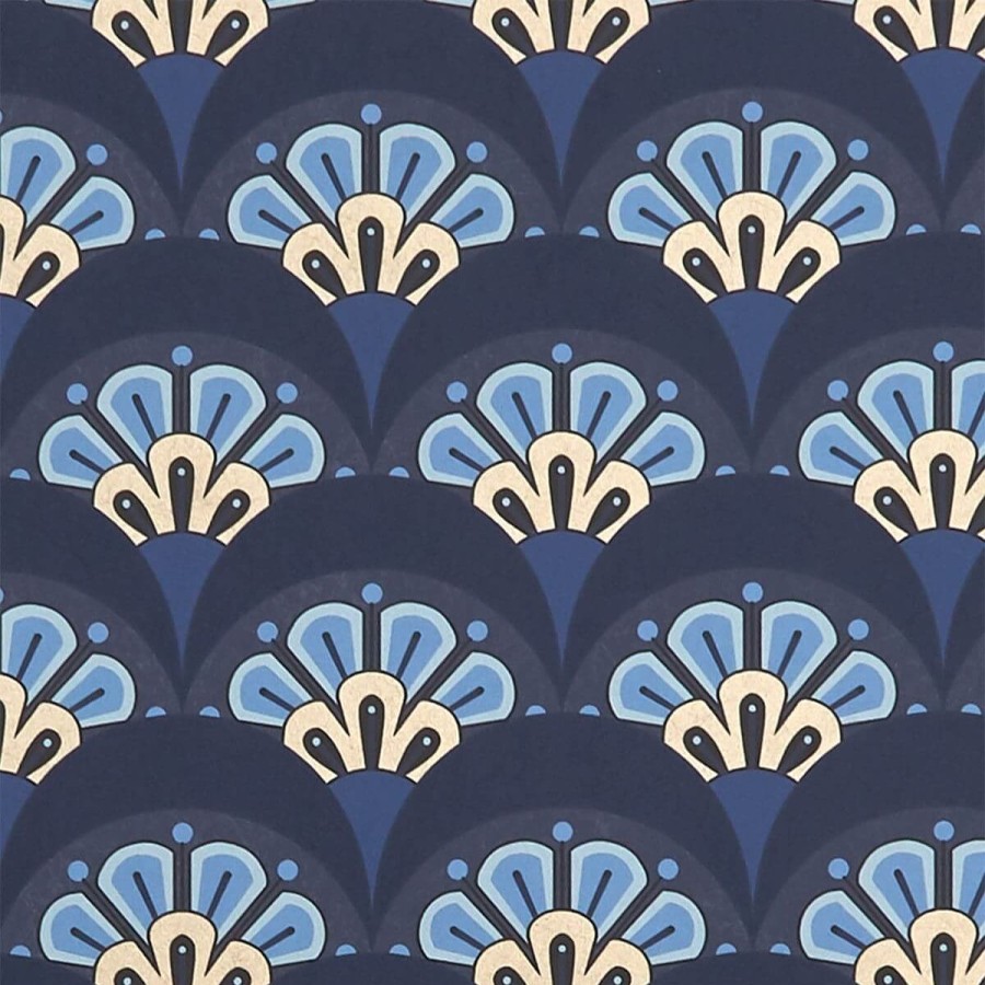 Floral Wallpapers Etoffe | Deco Scallop Wallpaper - Liberty