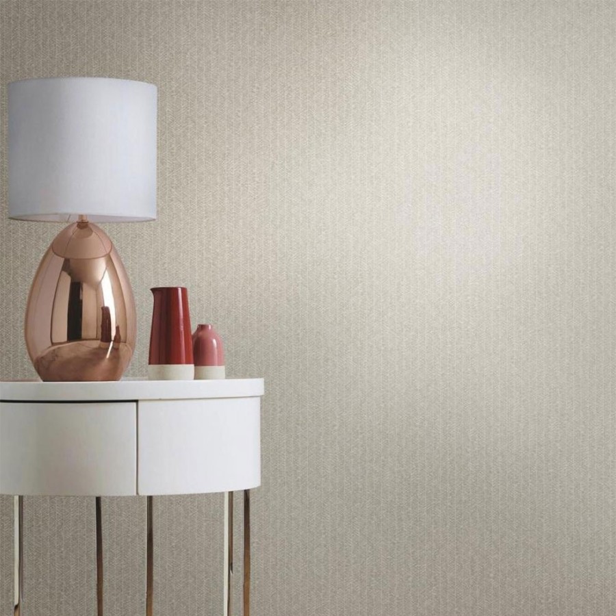 Semi-Plain Wallpapers Etoffe | Etched Pinstripe Wallpaper - York Wallcoverings