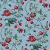 Floral Wallpapers Etoffe | Ispahan Wallpaper - Papier Francais