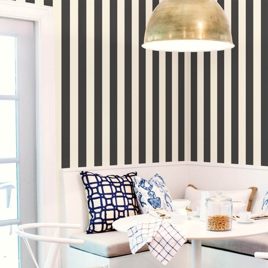 Striped Wallpapers Etoffe | 3" Stripe Wallpaper - York Wallcoverings