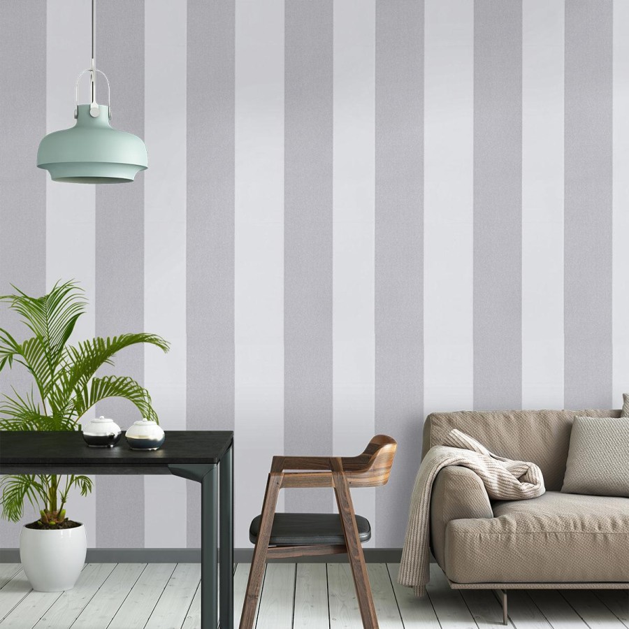 Striped Wallpapers Etoffe | Larges Rayures Wallpaper - Nobilis