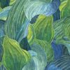 Floral Wallpapers Etoffe | Hosta Panel - Masureel