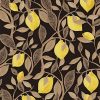 Floral Wallpapers Etoffe | Limone Wall Covering - Masureel