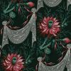 Floral Wallpapers Etoffe | Nuit De Dentelles Wallpaper - Papier Francais