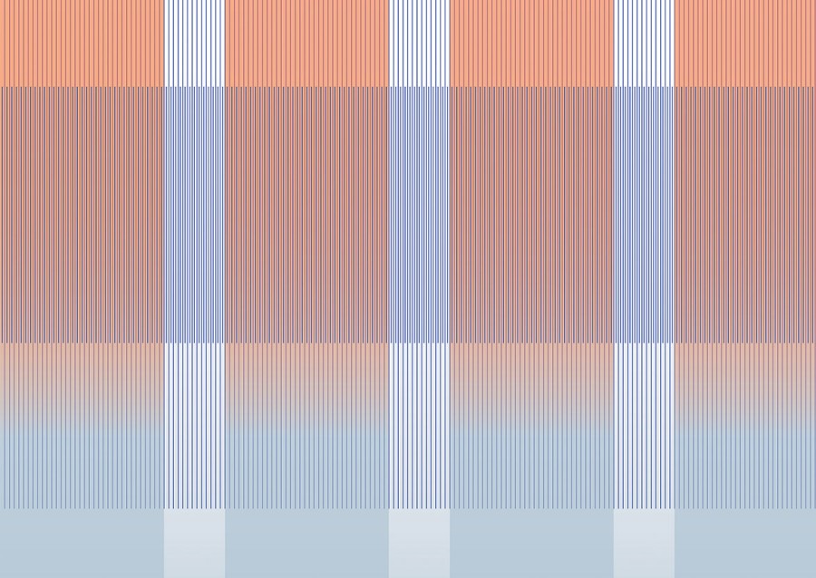 Striped Wallpapers Etoffe | Gradient Lines Panel - Texturae