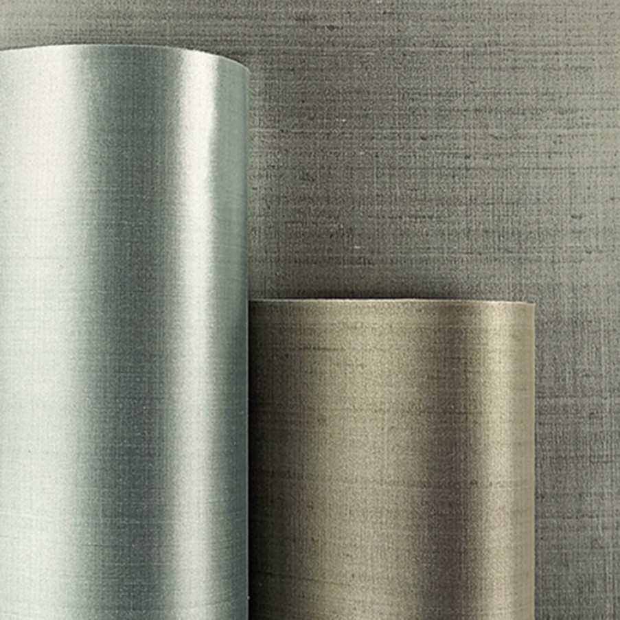 Plain-Coloured Wallpapers Etoffe | Unito Seta Wall Covering - Armani Casa