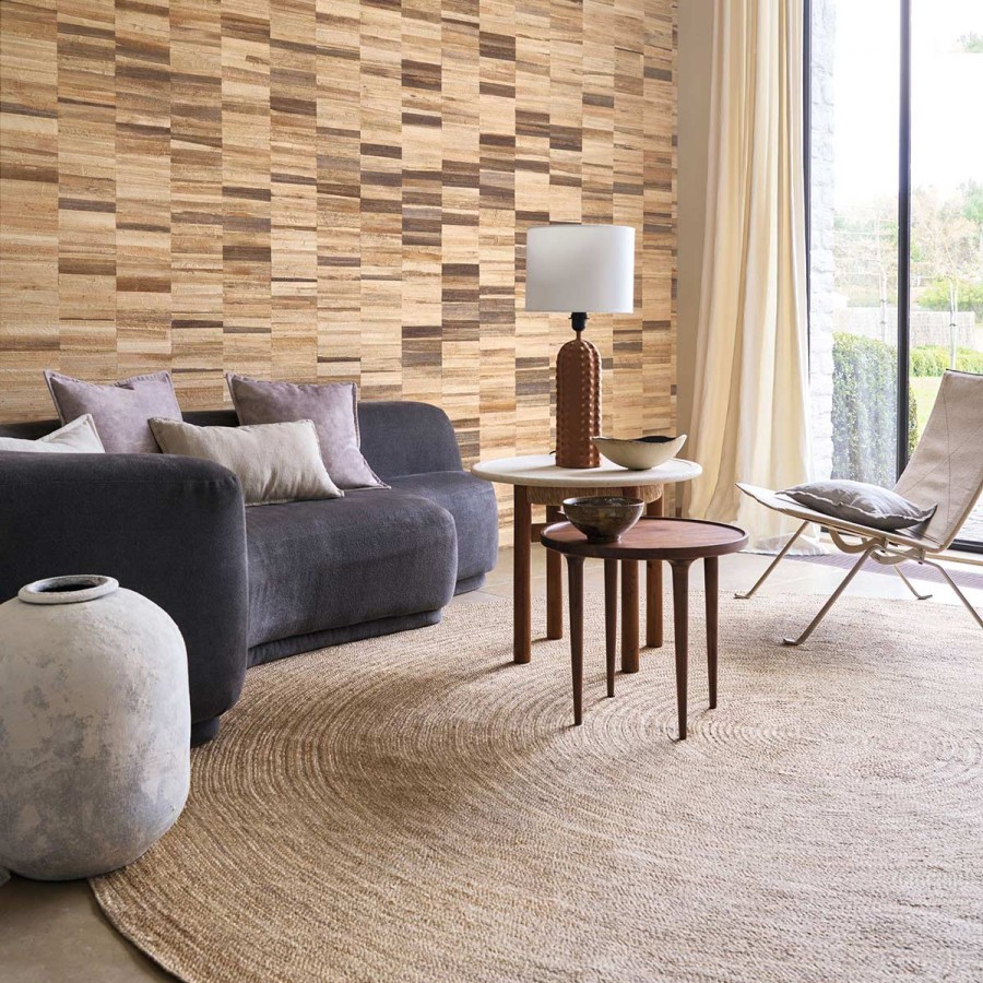 Semi-Plain Wallpapers Etoffe | Bananier Wall Covering - Casamance