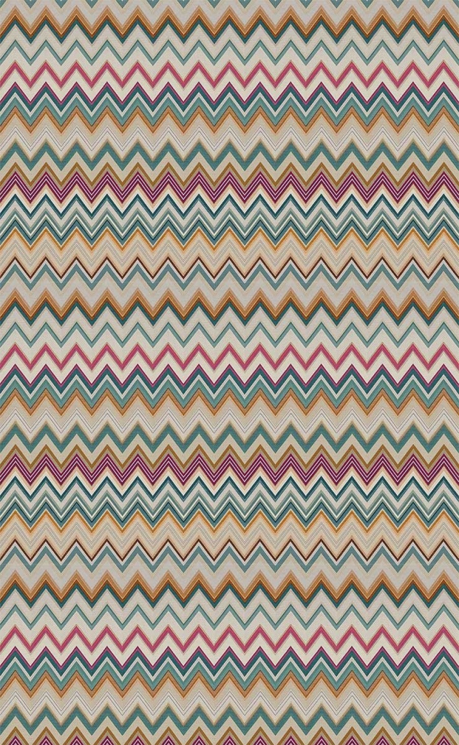 Striped Wallpapers Etoffe | Happy Zigzag Wallpaper - Missoni Home