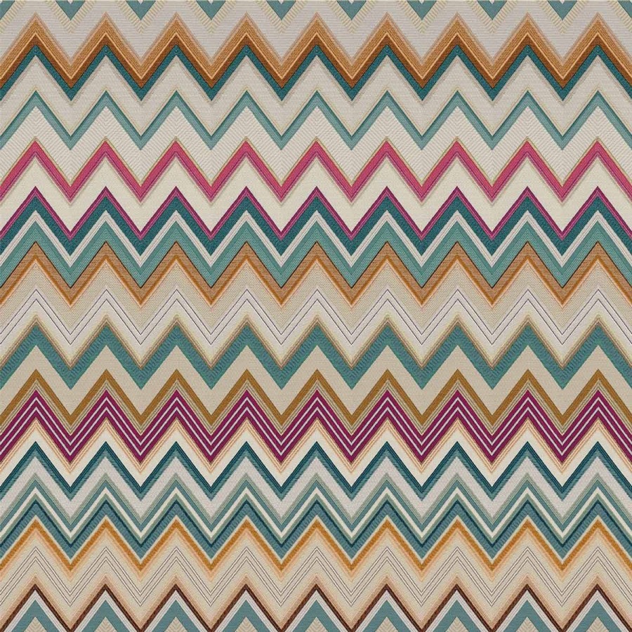 Striped Wallpapers Etoffe | Happy Zigzag Wallpaper - Missoni Home