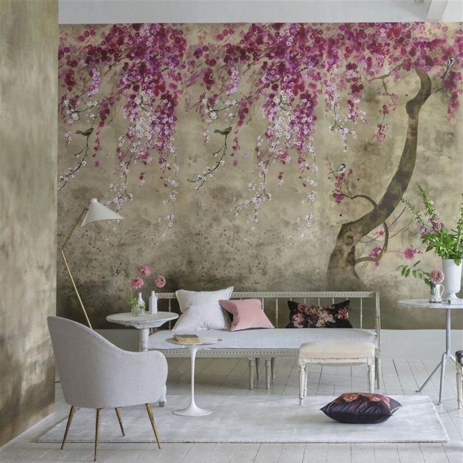 Fantasy Wallpapers Etoffe | Suisai Panel - Designers Guild