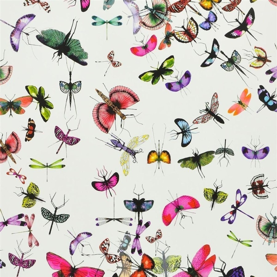 Fantasy Wallpapers Etoffe | Mariposa Wallpaper - Christian Lacroix