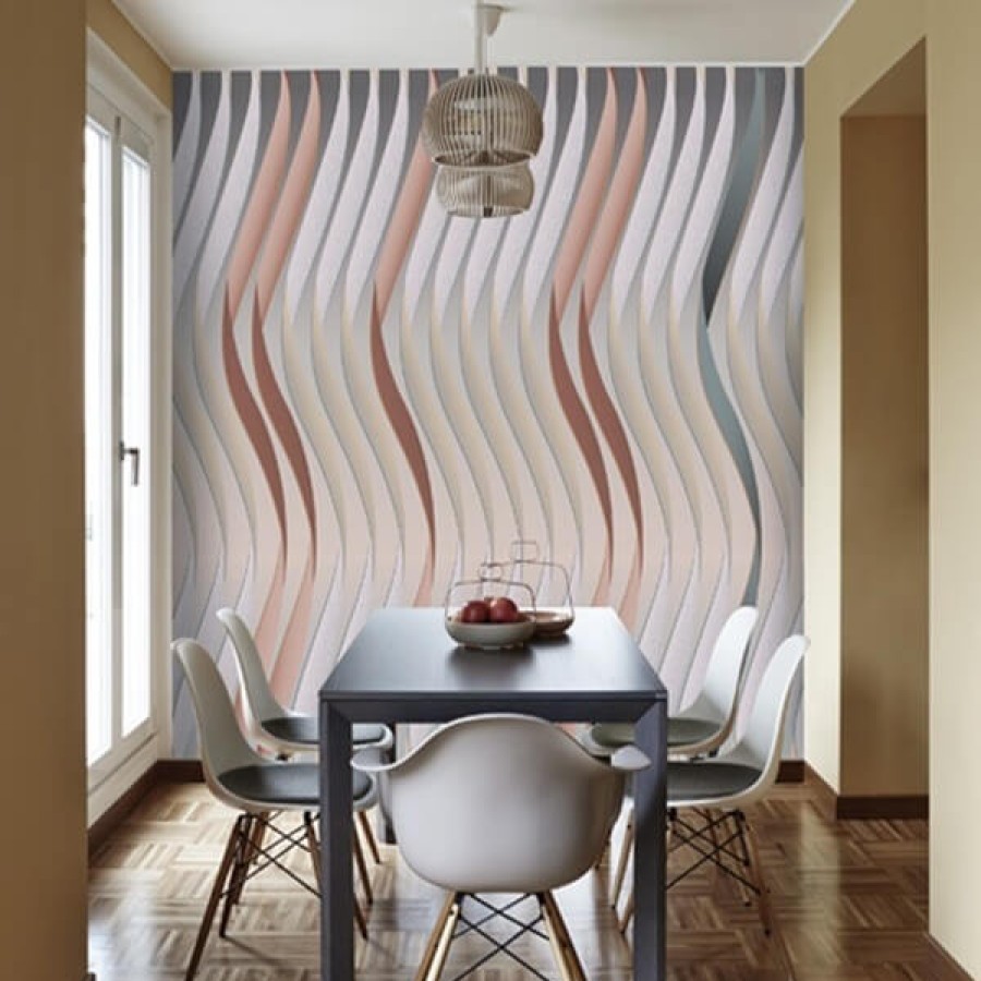 Striped Wallpapers Etoffe | Spiral Panel - Texturae