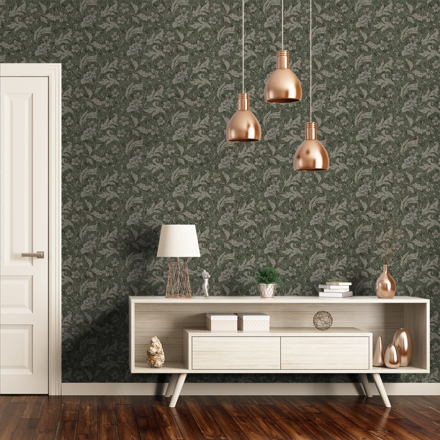 Floral Wallpapers Etoffe | Mattias Panel - Sandberg