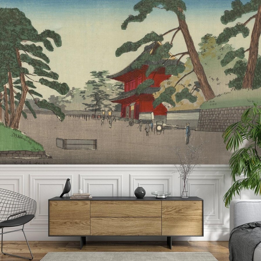 Fantasy Wallpapers Etoffe | Zojoji Nicchu Panel - Etoffe.Com X Agence Musees Nationaux