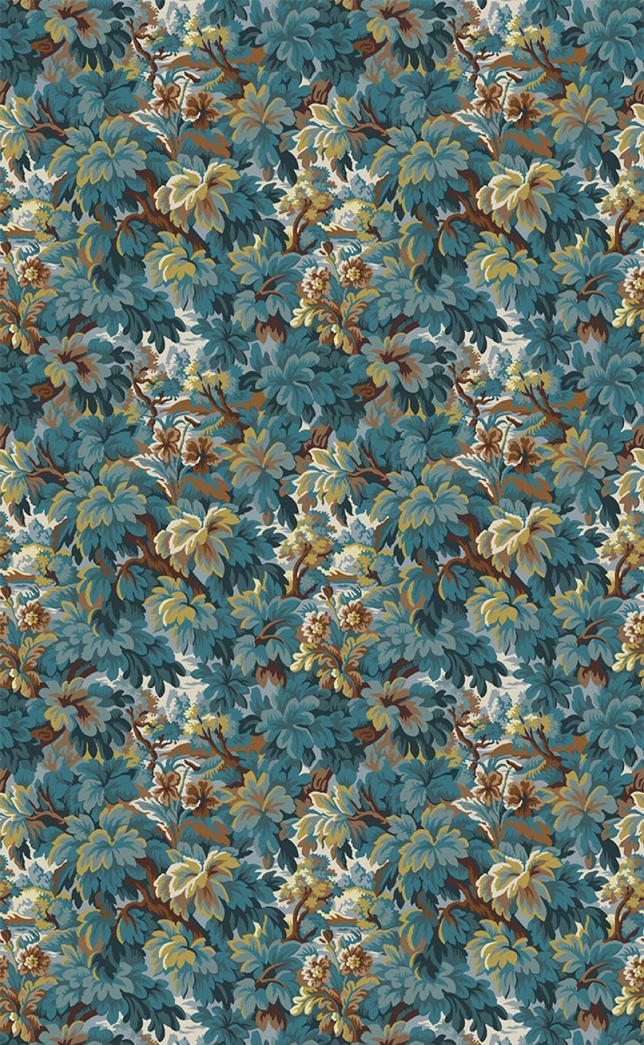 Floral Wallpapers Etoffe | Ferriere Wallpaper - Edmond Petit