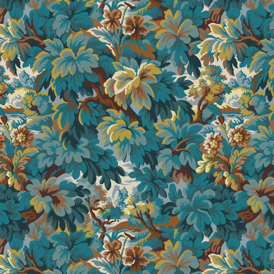 Floral Wallpapers Etoffe | Ferriere Wallpaper - Edmond Petit