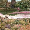 Floral Wallpapers Etoffe | Jardin Del Espejo Panel - Coordonne