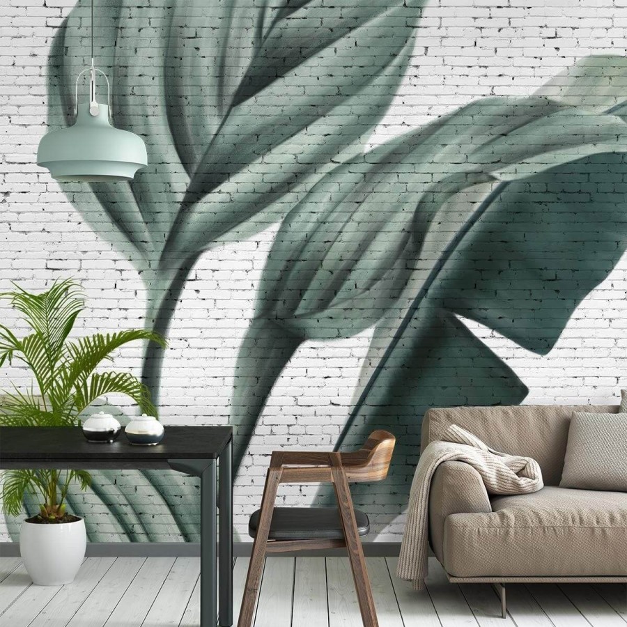 Fantasy Wallpapers Etoffe | Tropical Grunge Brick Wall Panel - Les Dominotiers