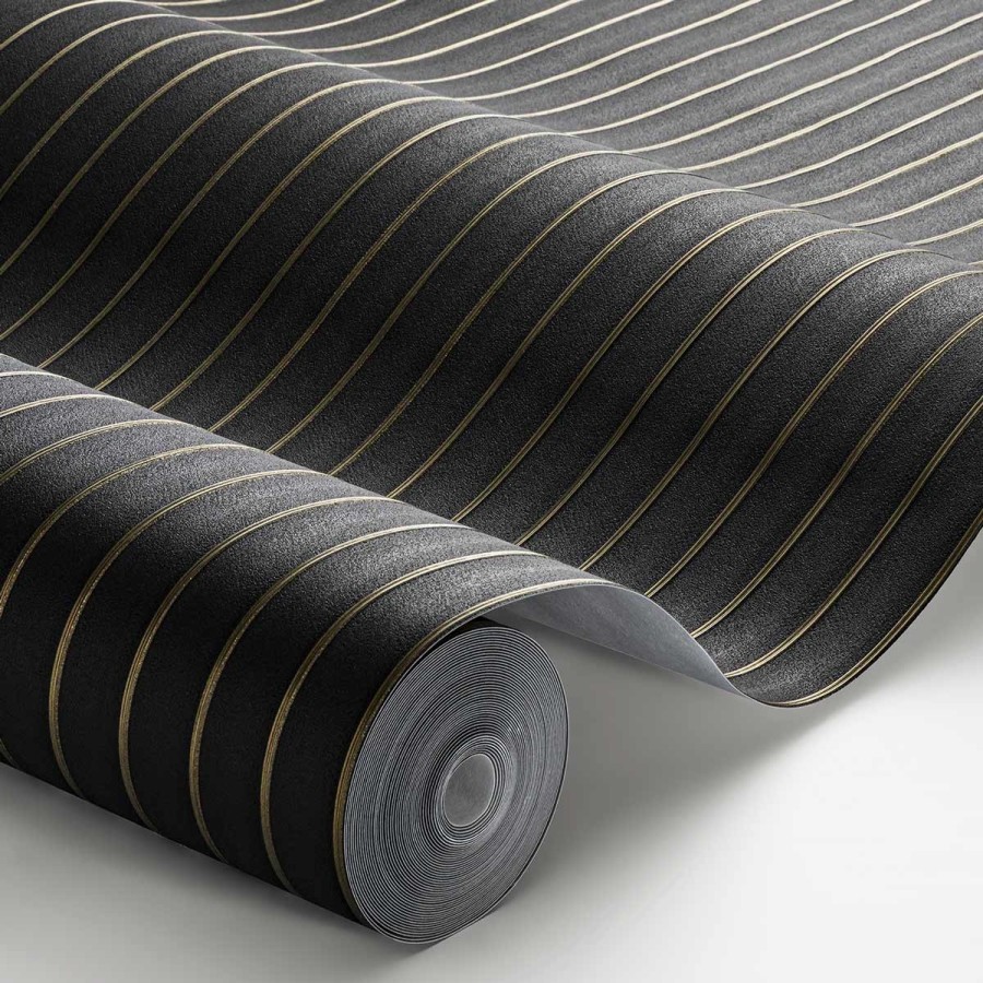 Striped Wallpapers Etoffe | Yoku Wall Covering - Wall&Deco