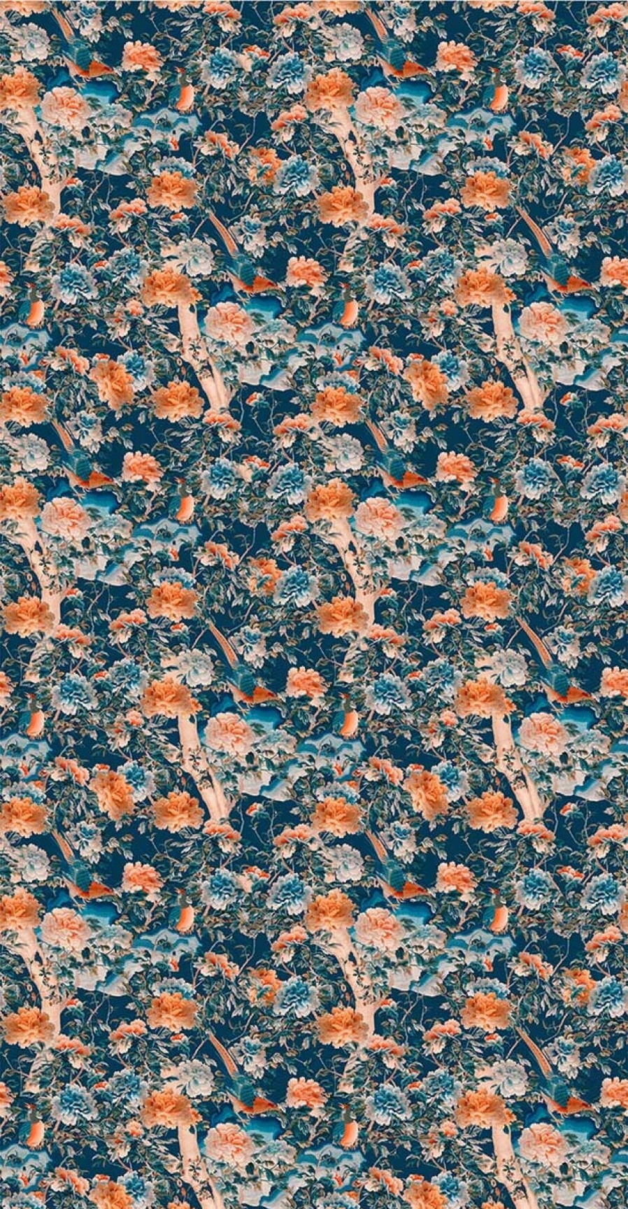 Floral Wallpapers Etoffe | A Manchurian Night Panel - Mindthegap