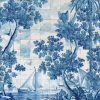 Floral Wallpapers Etoffe | Azure Panel - Mindthegap