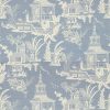 Floral Wallpapers Etoffe | Empress Court Wall Covering - Thibaut