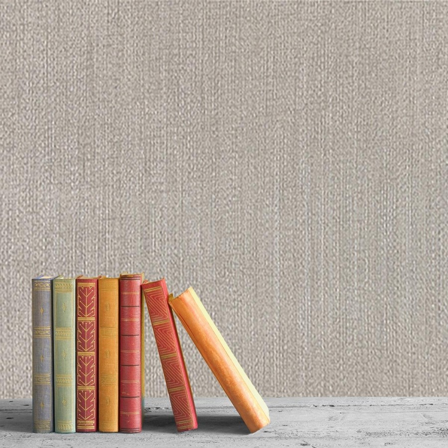 Semi-Plain Wallpapers Etoffe | Towada & Niagara Fil Plain Wall Covering - Armani Casa