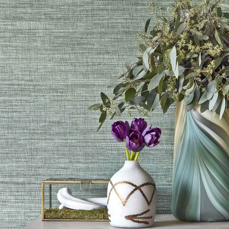 Semi-Plain Wallpapers Etoffe | Calistoga Wallpaper - Thibaut