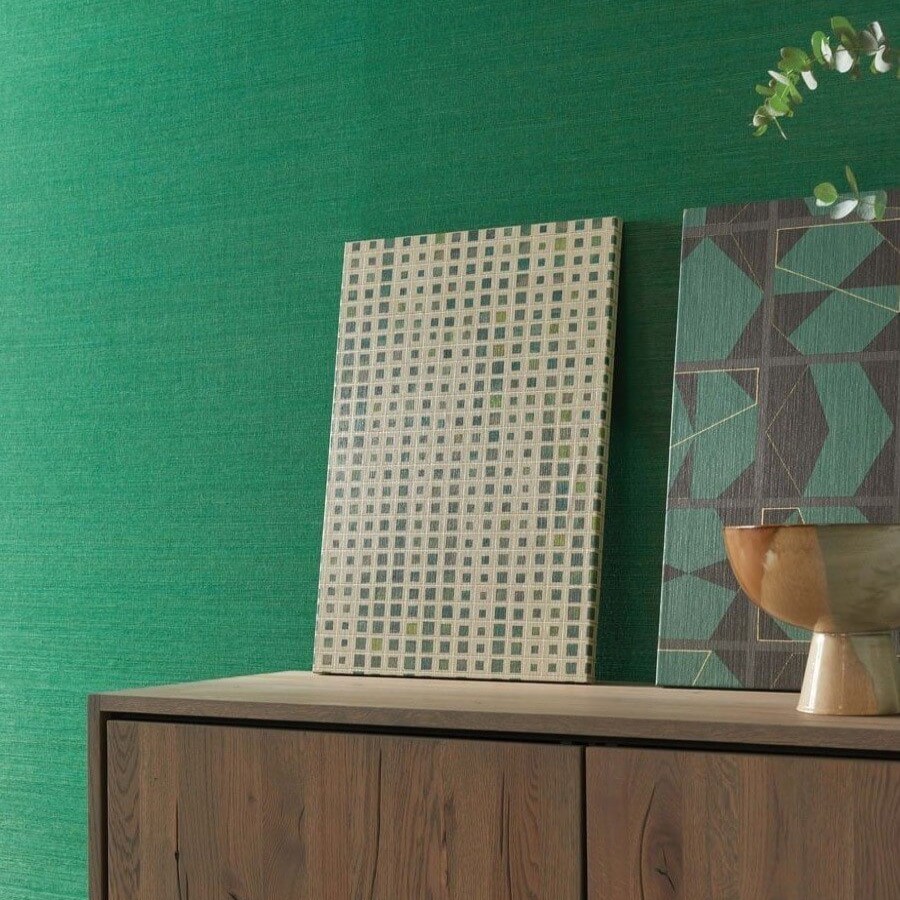 Checked Wallpapers Etoffe | Sunago Vinyl Wallpaper - Osborne And Little