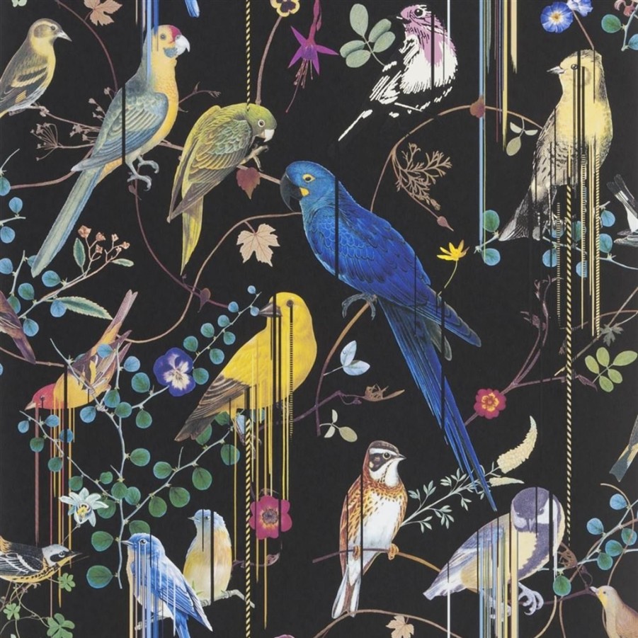 Fantasy Wallpapers Etoffe | Birds Sinfonia Wallpaper - Christian Lacroix