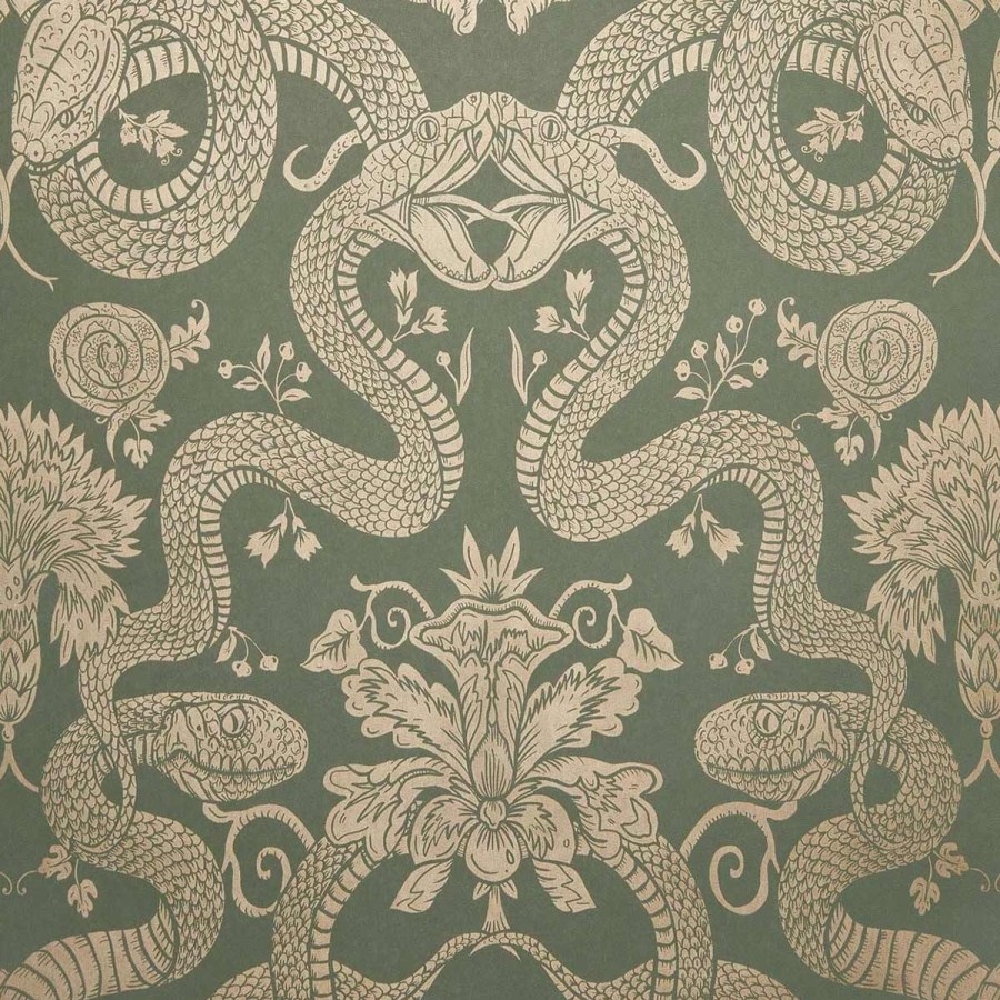 Fantasy Wallpapers Etoffe | Anaconda Wallpaper - House Of Hackney